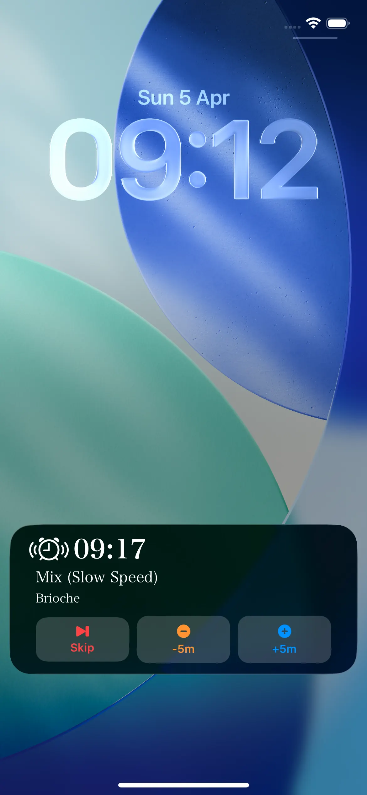 Tutorial showing the Baker Percentage Live Activity on the lock screen