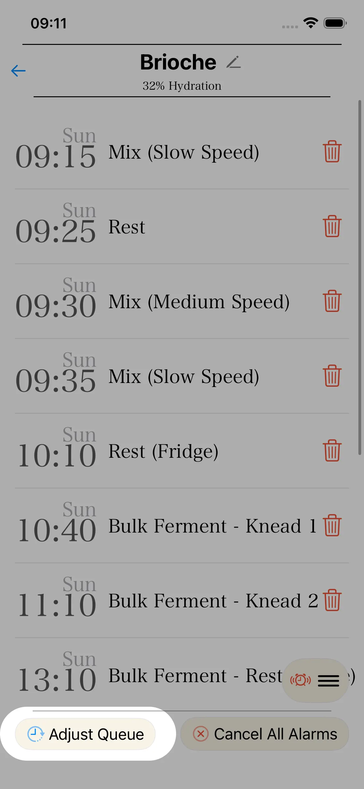 Tutorial showing the alarm queue delay controls