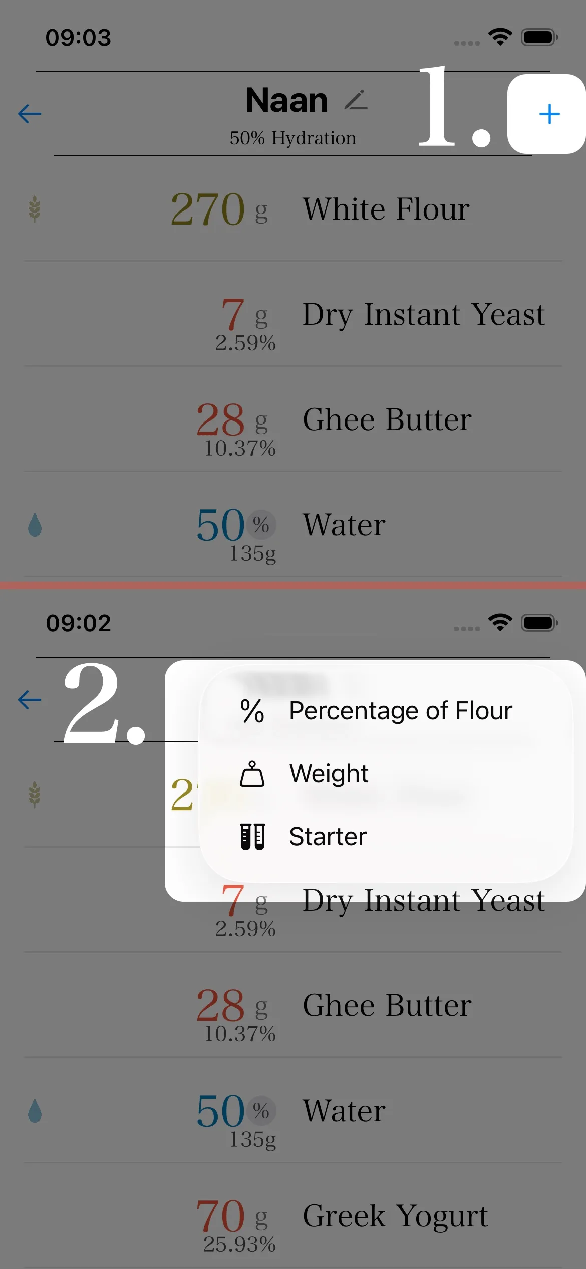 Add ingredient tutorial screen